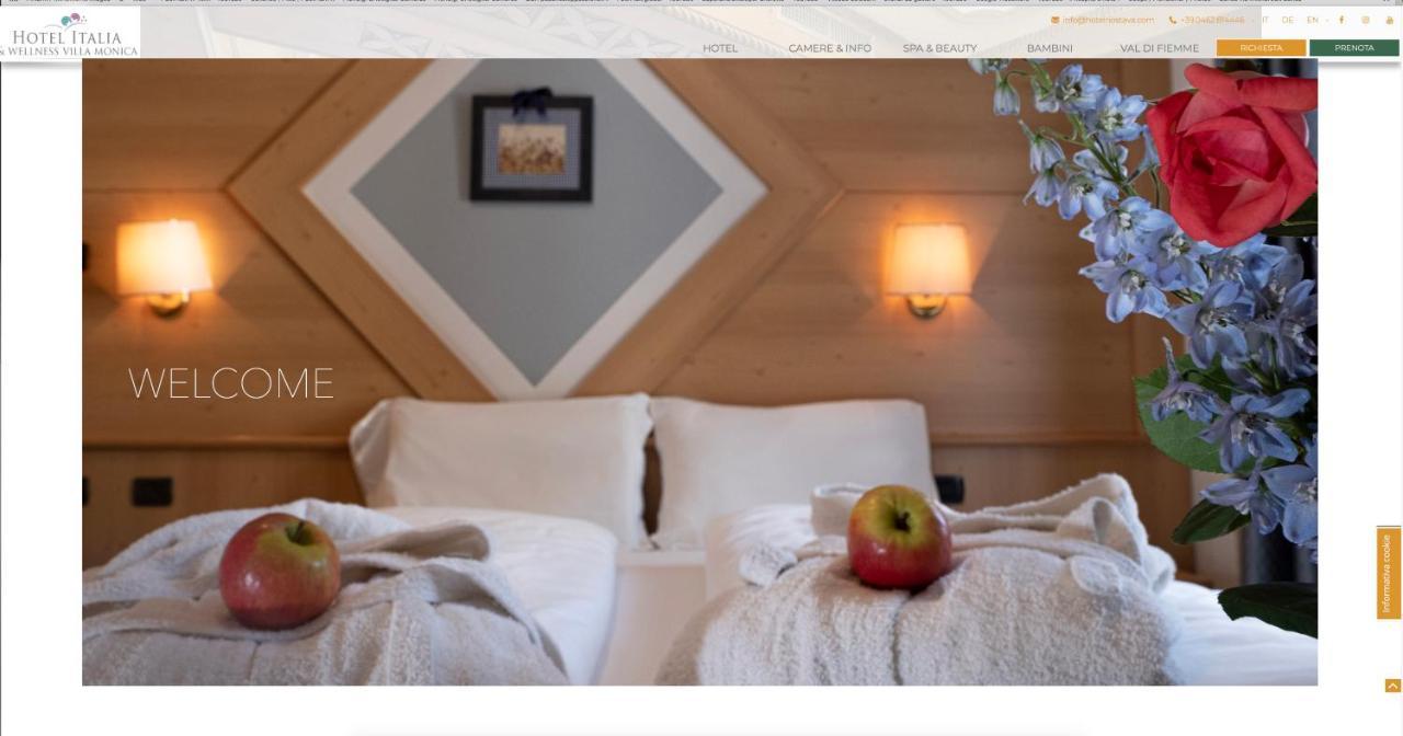 Hotel Italia Castello-Molina di Fiemme Bagian luar foto